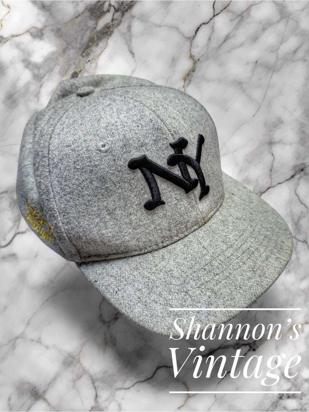 10.Deep New York Wool Blend Snapback Cap.